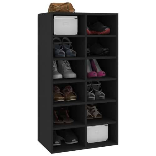 Stalak za cipele crni 54 x 34 x 100,5 cm konstruirano drvo - Crna 1 Cijena