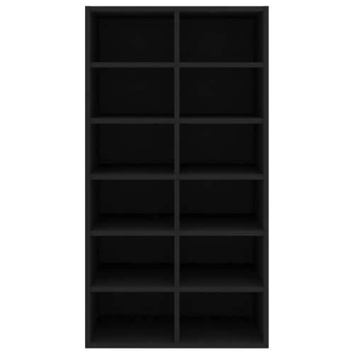 Stalak za cipele crni 54 x 34 x 100,5 cm konstruirano drvo - Crna 1 Cijena
