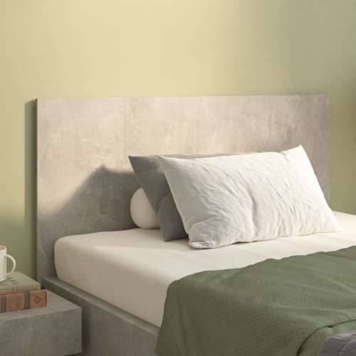 Uzglavlje za krevet siva boja betona 120 x 1,5 x 80 cm drveno