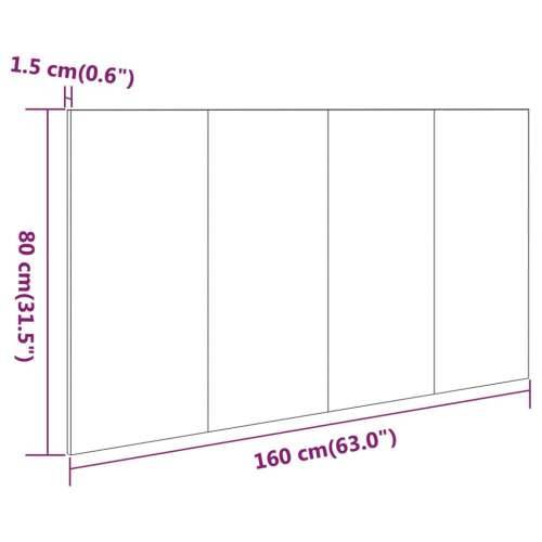 Uzglavlje za krevet boja hrasta sonome 160 x 1,5 x 80 cm drveno - sonoma hrast 1 Cijena