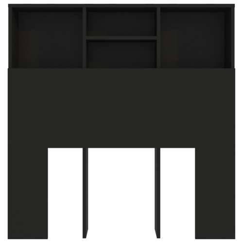 Uzglavlje s ormarićem crno 100 x 19 x 103,5 cm - Crna 100 x 19 x 103.5 cm 1 Cijena