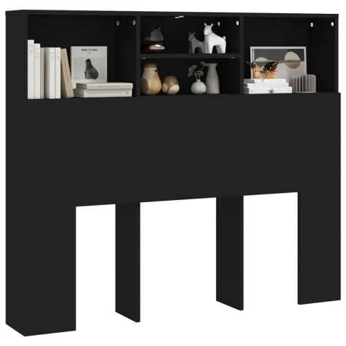 Uzglavlje s ormarićem crno 120 x 19 x 103,5 cm Crna 120 x 19 x 103.5 cm 1 Cijena
