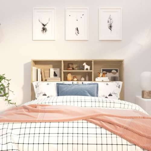 Uzglavlje s ormarićem boja hrasta sonome 120 x 19 x 103,5 cm - sonoma hrast 120 x 19 x 103.5 cm 1 Cijena