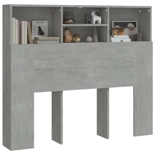 Uzglavlje s ormarićem siva boja betona 120 x 19 x 103,5 cm - Beton siva 120 x 19 x 103.5 cm 1 Cijena