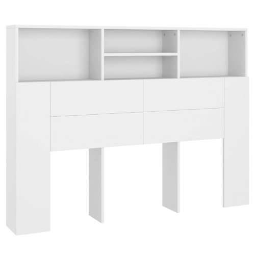 Uzglavlje s ormarićem bijelo 140 x 19 x 103,5 cm - Bijela 140 x 19 x 103.5 cm 1 Cijena