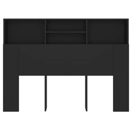 Uzglavlje s ormarićem crno 140 x 19 x 103,5 cm - Crna 140 x 19 x 103.5 cm 1 Cijena