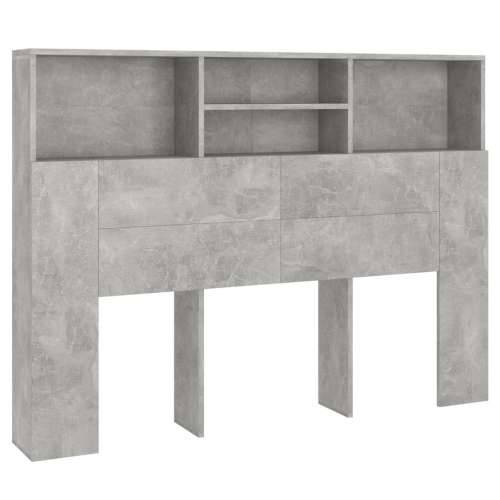 Uzglavlje s ormarićem siva boja betona 140 x 19 x 103,5 cm - Beton siva 140 x 19 x 103.5 cm 1 Cijena