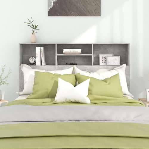 Uzglavlje s ormarićem siva boja betona 140 x 19 x 103,5 cm - Beton siva 140 x 19 x 103.5 cm 1 Cijena
