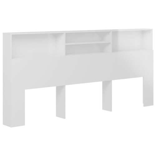 Uzglavlje s ormarićem visoki sjaj bijelo 220 x 19 x 103,5 cm - Visoko sjajno bijela 1 Cijena