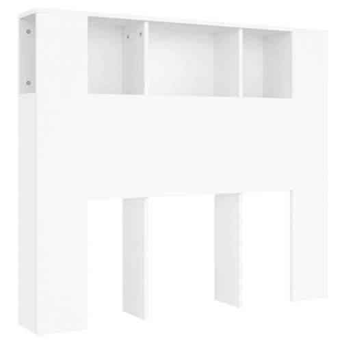 Uzglavlje s ormarićem bijelo 120 x 18,5 x 102,5 cm - Bijela 1 Cijena