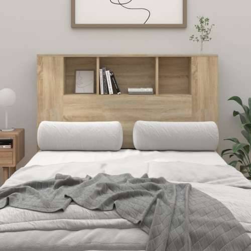 Uzglavlje s ormarićem boja hrasta sonome 120 x 18,5 x 102,5 cm - sonoma hrast 1 Cijena