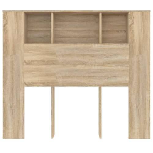 Uzglavlje s ormarićem boja hrasta sonome 120 x 18,5 x 102,5 cm - sonoma hrast 1 Cijena