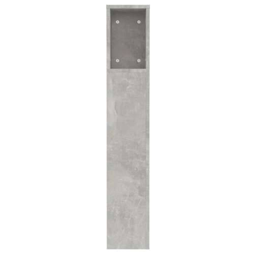 Uzglavlje s ormarićem siva boja betona 120 x 18,5 x 102,5 cm - Beton siva 1 Cijena