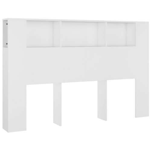 Uzglavlje s ormarićem bijelo 160 x 18,5 x 104,5 cm - Bijela 1 Cijena