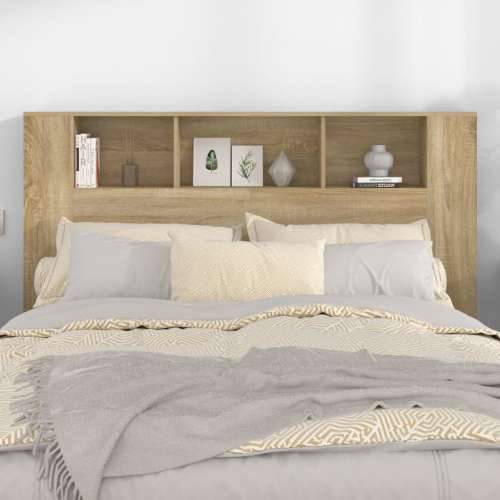 Uzglavlje s ormarićem boja hrasta sonome 160 x 18,5 x 104,5 cm - sonoma hrast 1 Cijena