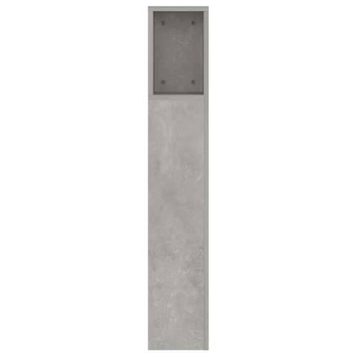 Uzglavlje s ormarićem siva boja betona 160 x 18,5 x 104,5 cm - Beton siva 1 Cijena