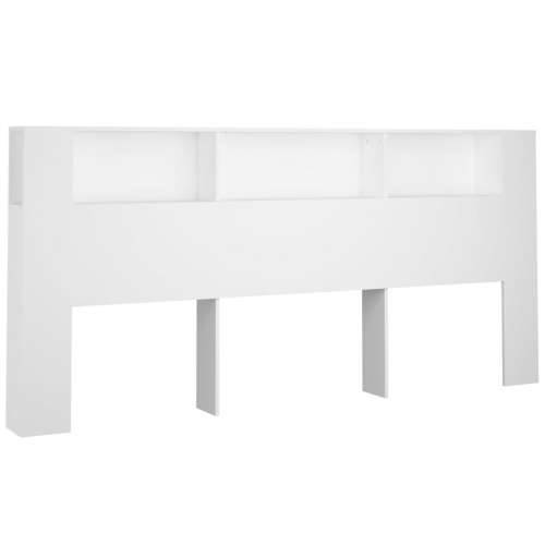 Uzglavlje s ormarićem bijelo 220x18,5x104,5 cm - Bijela 1 Cijena