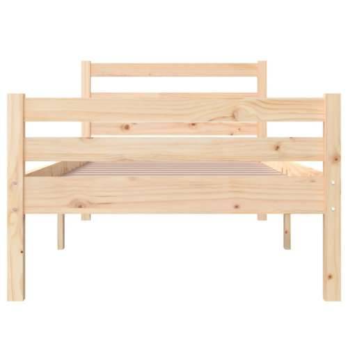 Okvir za krevet od masivnog drva 90 x 200 cm - Prirodna 90 x 200 cm Cijena