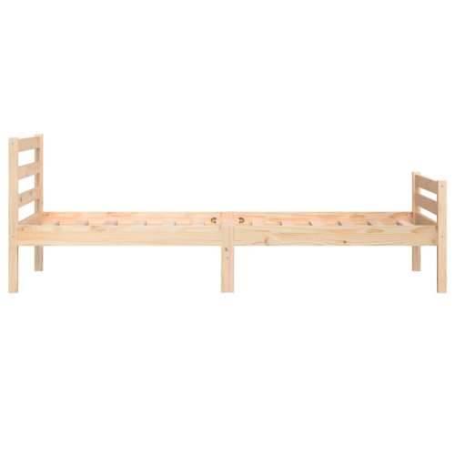 Okvir za krevet od masivnog drva 90 x 200 cm - Prirodna 90 x 200 cm Cijena