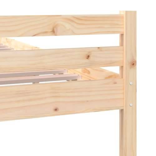 Okvir za krevet od masivnog drva 90 x 200 cm - Prirodna 90 x 200 cm Cijena