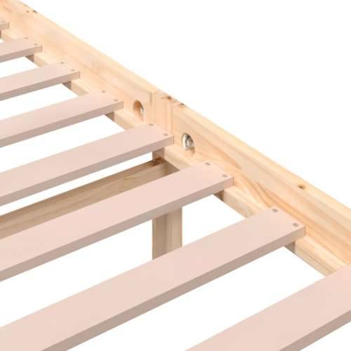 Okvir za krevet od masivnog drva 90 x 200 cm - Prirodna 90 x 200 cm Cijena