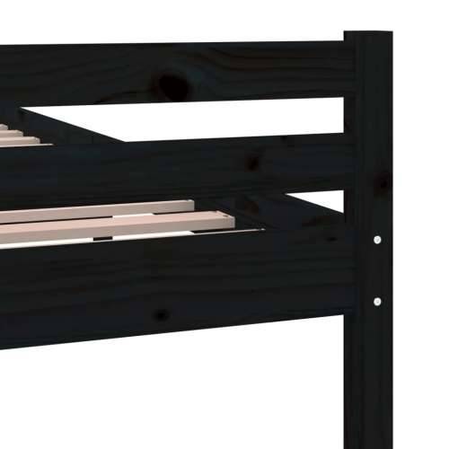 Okvir za krevet od masivnog drva crni 120 x 200 cm - Crna 120 x 200 cm Cijena
