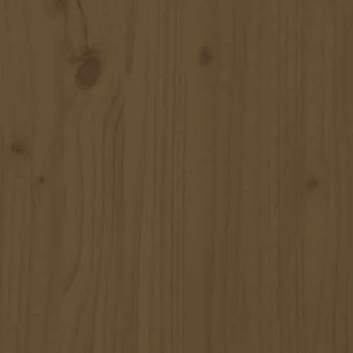 Okvir za krevet od masivnog drva smeđa boja meda 200 x 200 cm - boja meda 200 x 200 cm Cijena
