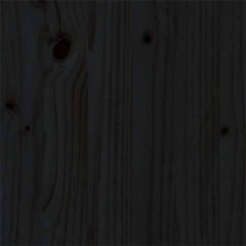 Okvir za krevet od masivnog drva crni 140 x 190 cm - Crna 140 x 190 cm Cijena