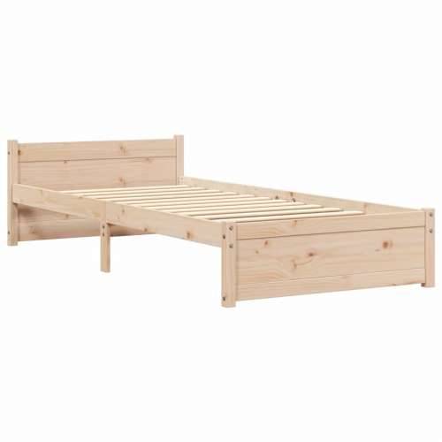Okvir za krevet od masivnog drva 90 x 200 cm - Prirodna 90 x 200 cm Cijena