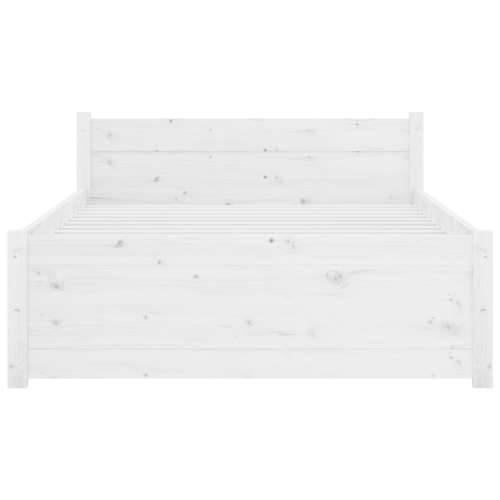 Okvir za krevet od masivnog drva bijeli 100 x 200 cm - Bijela 100 x 200 cm Cijena