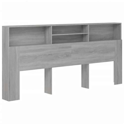 Uzglavlje s ormarićem boja hrasta sonome 220 x 19 x 103,5 cm - Sivi hrast sonoma 1 Cijena