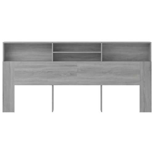 Uzglavlje s ormarićem boja hrasta sonome 220 x 19 x 103,5 cm - Sivi hrast sonoma 1 Cijena