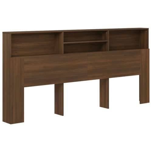 Uzglavlje s ormarićem boja smeđeg hrasta 220 x 19 x 103,5 cm Smeđi hrast 1 Cijena