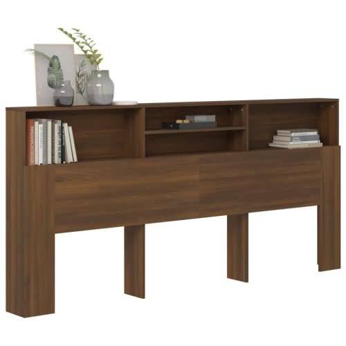 Uzglavlje s ormarićem boja smeđeg hrasta 220 x 19 x 103,5 cm Smeđi hrast 1 Cijena