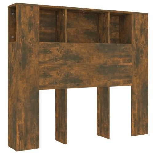 Uzglavlje s ormarićem boja dimljenog hrasta 120x18,5x102,5 cm - Dimljeni hrast 1 Cijena