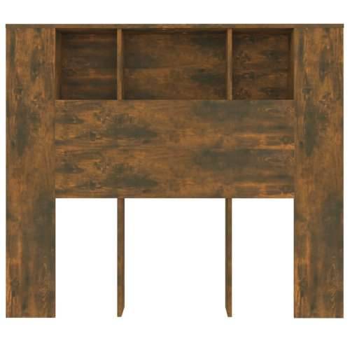 Uzglavlje s ormarićem boja dimljenog hrasta 120x18,5x102,5 cm - Dimljeni hrast 1 Cijena