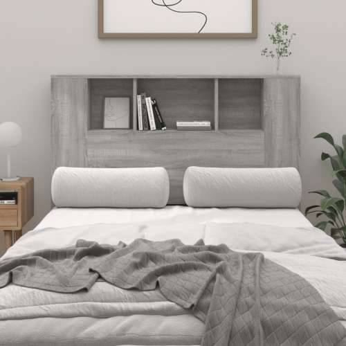 Uzglavlje s ormarićem boja hrasta sonome 120x18,5x102,5 cm - Sivi hrast sonoma 1 Cijena