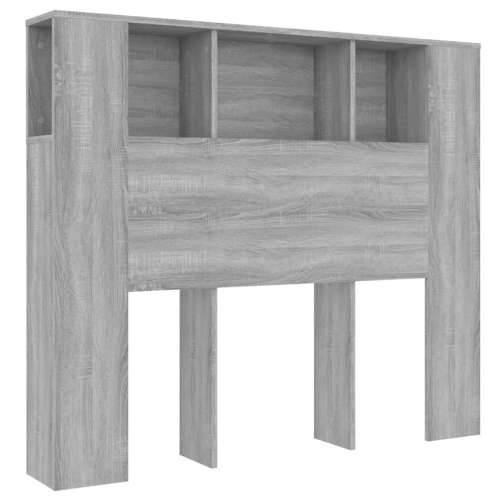 Uzglavlje s ormarićem boja hrasta sonome 120x18,5x102,5 cm - Sivi hrast sonoma 1 Cijena