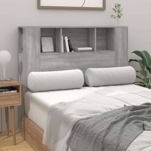 Uzglavlje s ormarićem boja hrasta sonome 120x18,5x102,5 cm - Sivi hrast sonoma 1 Cijena