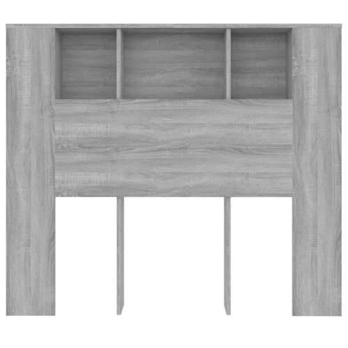 Uzglavlje s ormarićem boja hrasta sonome 120x18,5x102,5 cm - Sivi hrast sonoma 1 Cijena