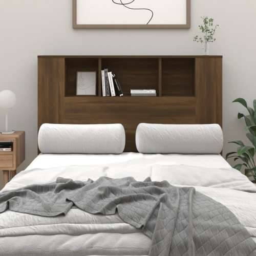 Uzglavlje s ormarićem boja smeđeg hrasta 120x18,5x102,5 cm - Smeđi hrast 1 Cijena