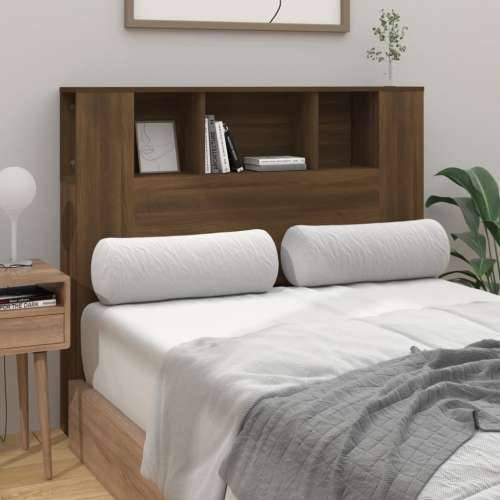 Uzglavlje s ormarićem boja smeđeg hrasta 120x18,5x102,5 cm - Smeđi hrast 1 Cijena