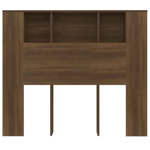 Uzglavlje s ormarićem boja smeđeg hrasta 120x18,5x102,5 cm - Smeđi hrast 1 Cijena