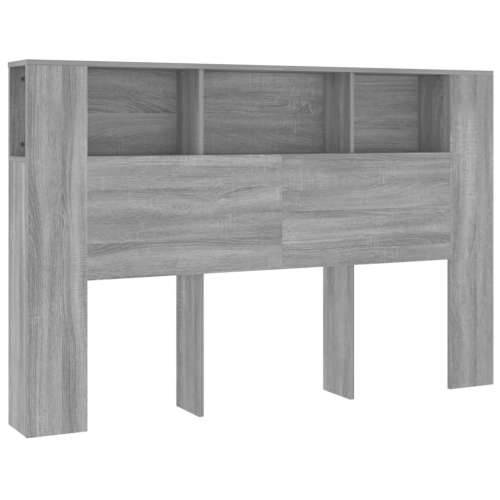 Uzglavlje s ormarićem boja hrasta sonome 160x18,5x104,5 cm - Sivi hrast sonoma 1 Cijena