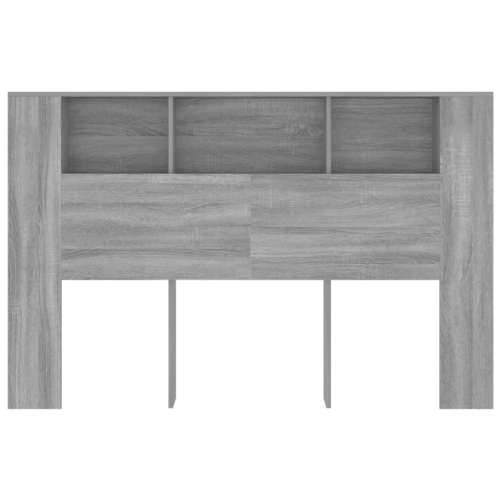 Uzglavlje s ormarićem boja hrasta sonome 160x18,5x104,5 cm - Sivi hrast sonoma 1 Cijena