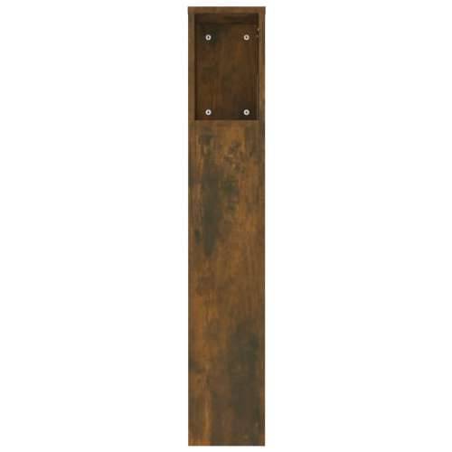 Uzglavlje s ormarićem boja dimljenog hrasta 220x18,5x104,5 cm - Dimljeni hrast 1 Cijena