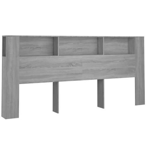 Uzglavlje s ormarićem boja hrasta sonome 220x18,5x104,5 cm - Sivi hrast sonoma 1 Cijena
