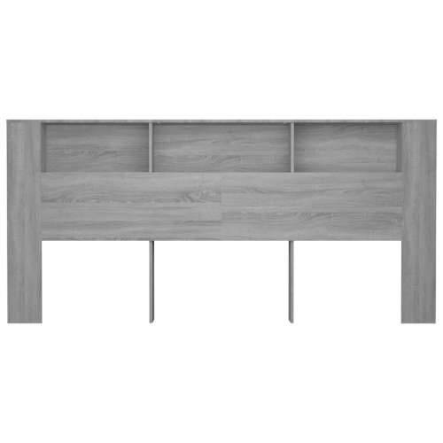 Uzglavlje s ormarićem boja hrasta sonome 220x18,5x104,5 cm - Sivi hrast sonoma 1 Cijena