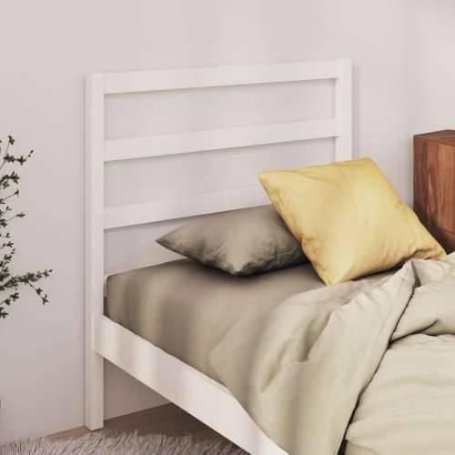 Uzglavlje za krevet bijelo 81 x 4 x 100 cm od masivne borovine - Bijela 81 x 100 cm 1 Cijena