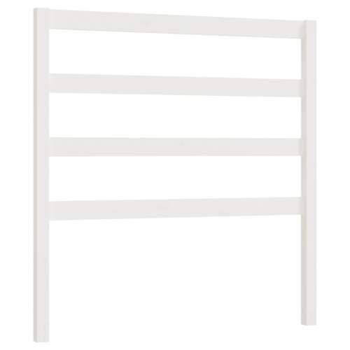 Uzglavlje za krevet bijelo 81 x 4 x 100 cm od masivne borovine - Bijela 81 x 100 cm 1 Cijena